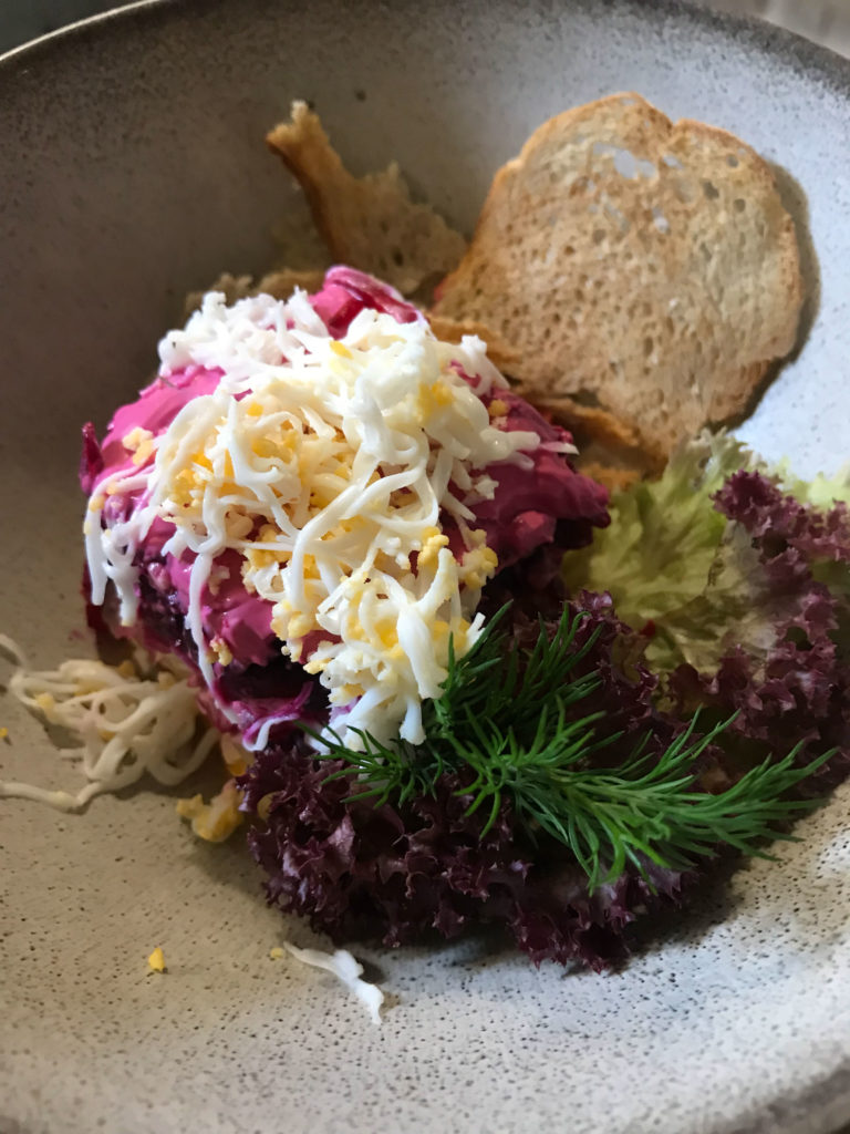 herring under a fur coat dish