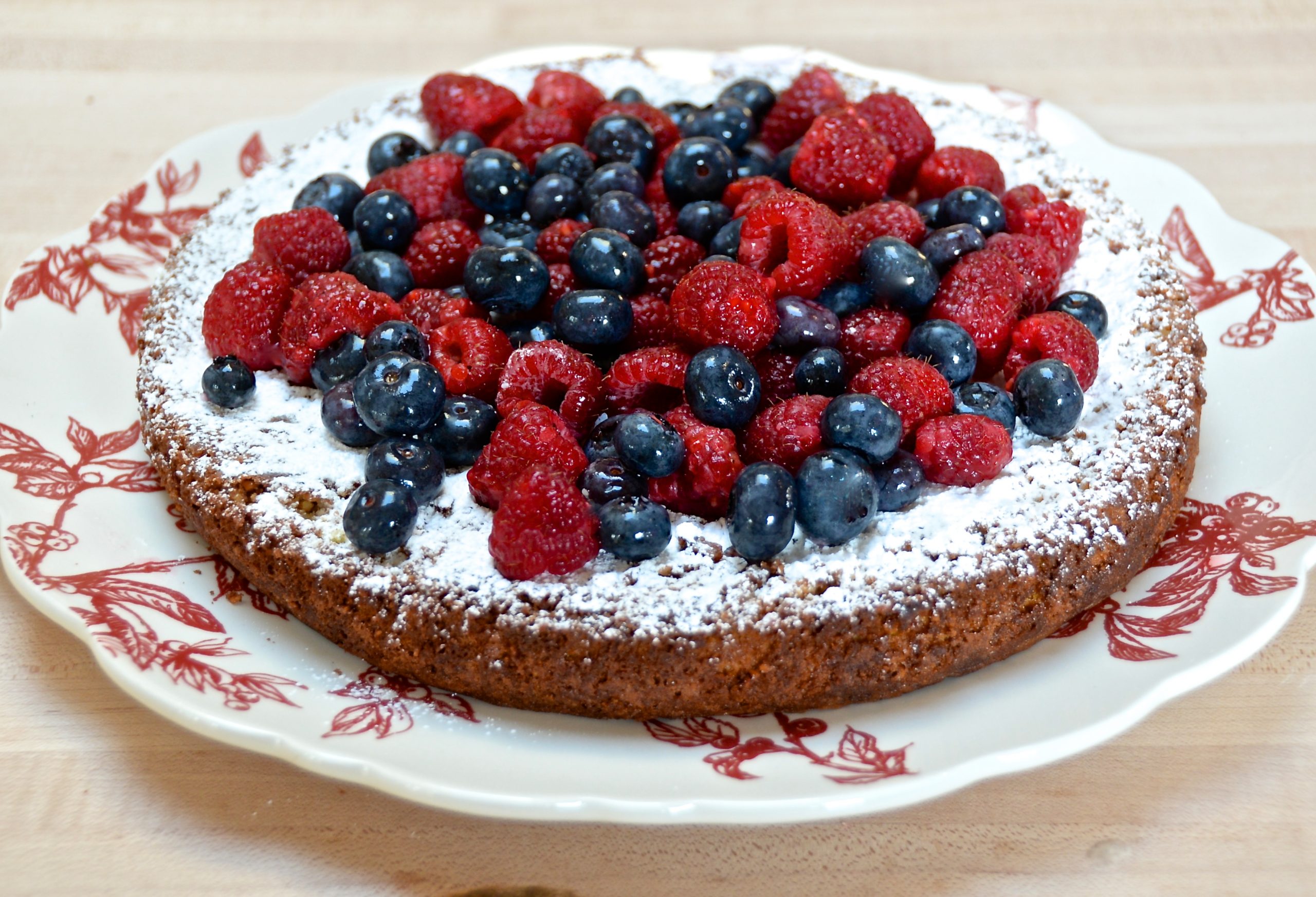 white chocolate almond cake