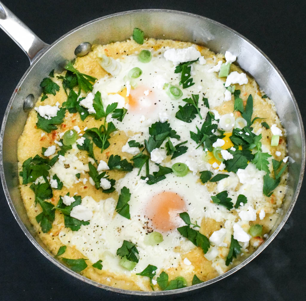 baked polenta with eggs