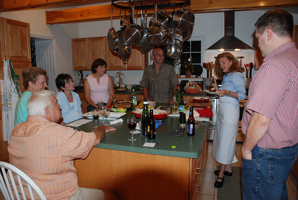 Explaining a dish at Feast of Fungus night