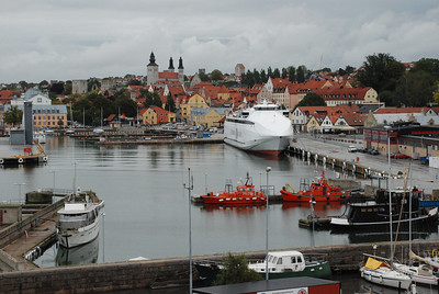 Entering the harbor of Visby, Gotland