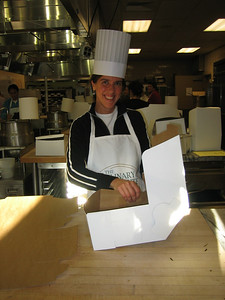 Making take-home boxes at the CIA