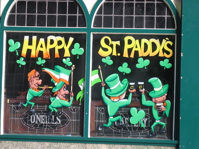 Pub window in Temple Bar, Dublin