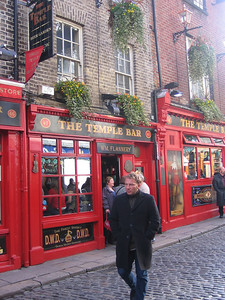 Outside the Temple Bar, Dublin