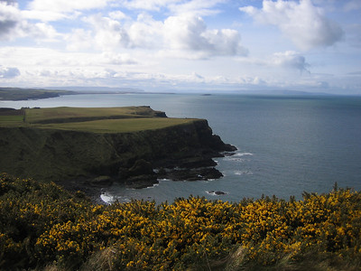 Cliffs along the coast of Northern Ireland
