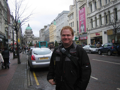 Downtown Belfast with City Hall in the background