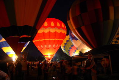 Balloon glow at Forest Park