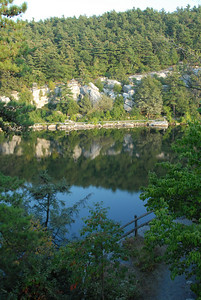 View of Lake Mohonk from our balcony 