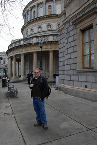 Outside the National Museum of Ireland