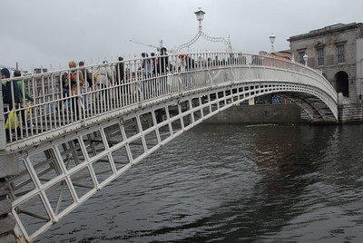 Haypenny Bridge over the River Liffey