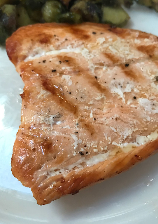 grilled salmon on a plate