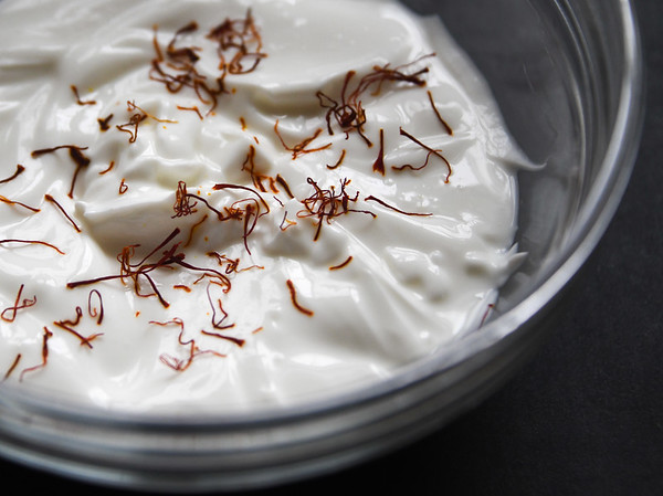 saffron and yogurt