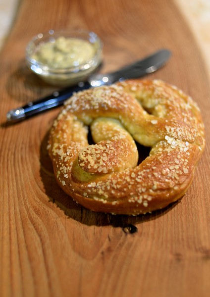 homemade pretzel