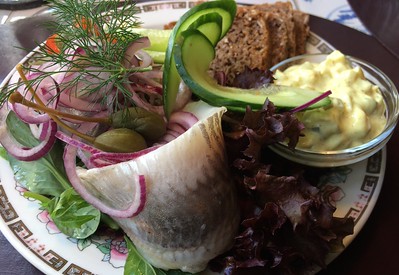 pickled herring platter