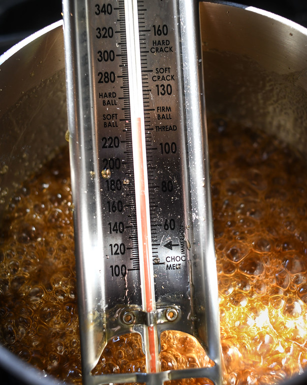 boiling maple syrup