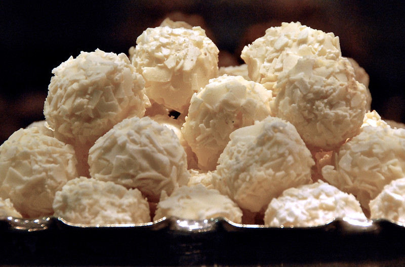 white chocolate truffles