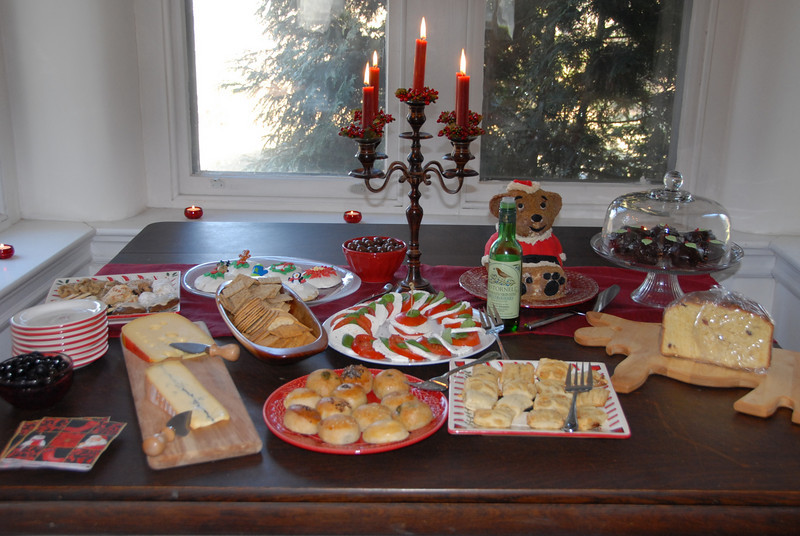 Holiday snacks table