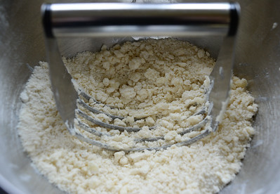 Cutting flour and butter