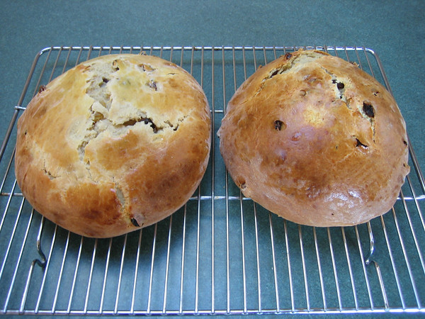 Freshly baked holiday bread