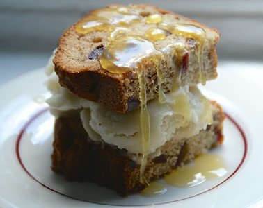 Banana ice cream sandwich