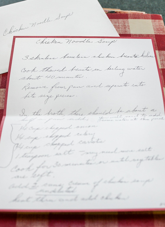 handwritten recipe