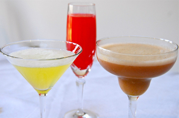 three types of cocktails