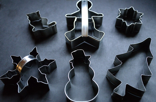 An assortment of cookie cutters