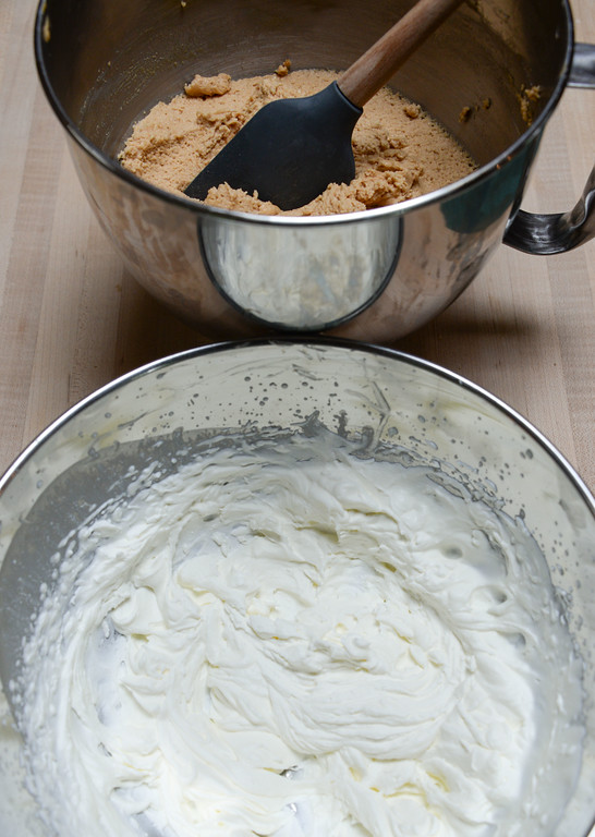 Ingredients of the peanut butter pie filling. 