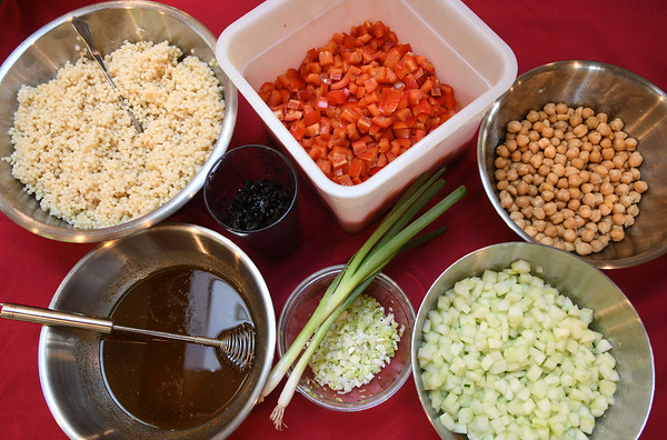 Moroccan couscous salad ingredients